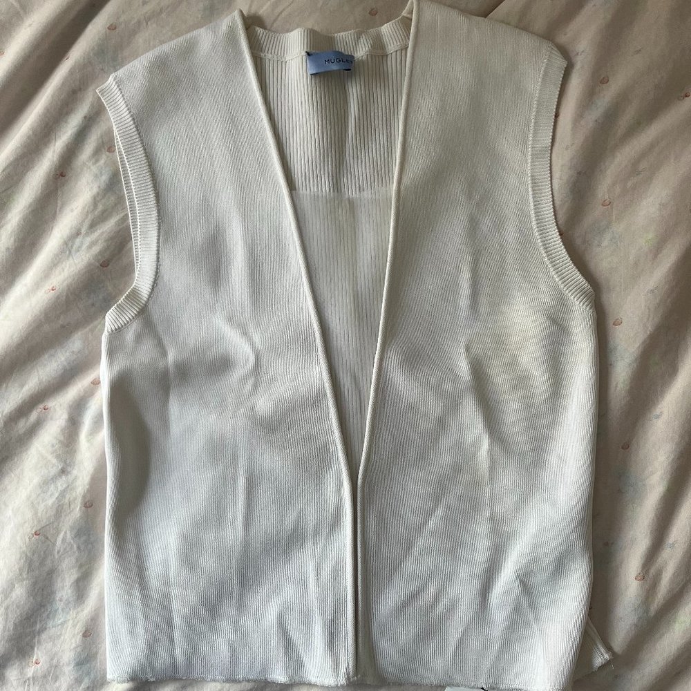 Mugler White Tank Top